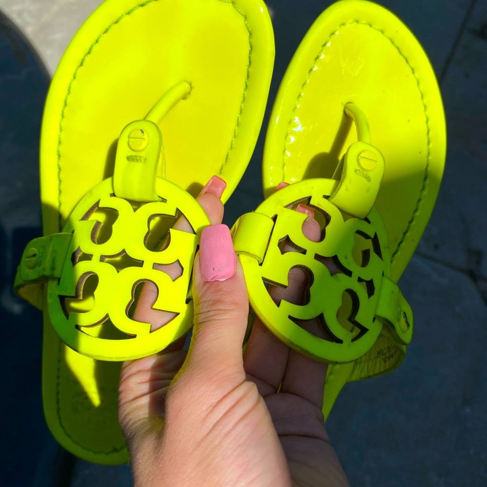 Tory Burch the old, yellow sandals, rare